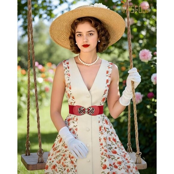 Women Stretchy Elastic Wide Waist Belts Pack for Dresses Casual Formal main image 9